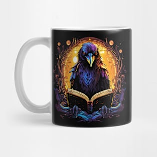 Crow Reads Book Mug